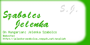 szabolcs jelenka business card